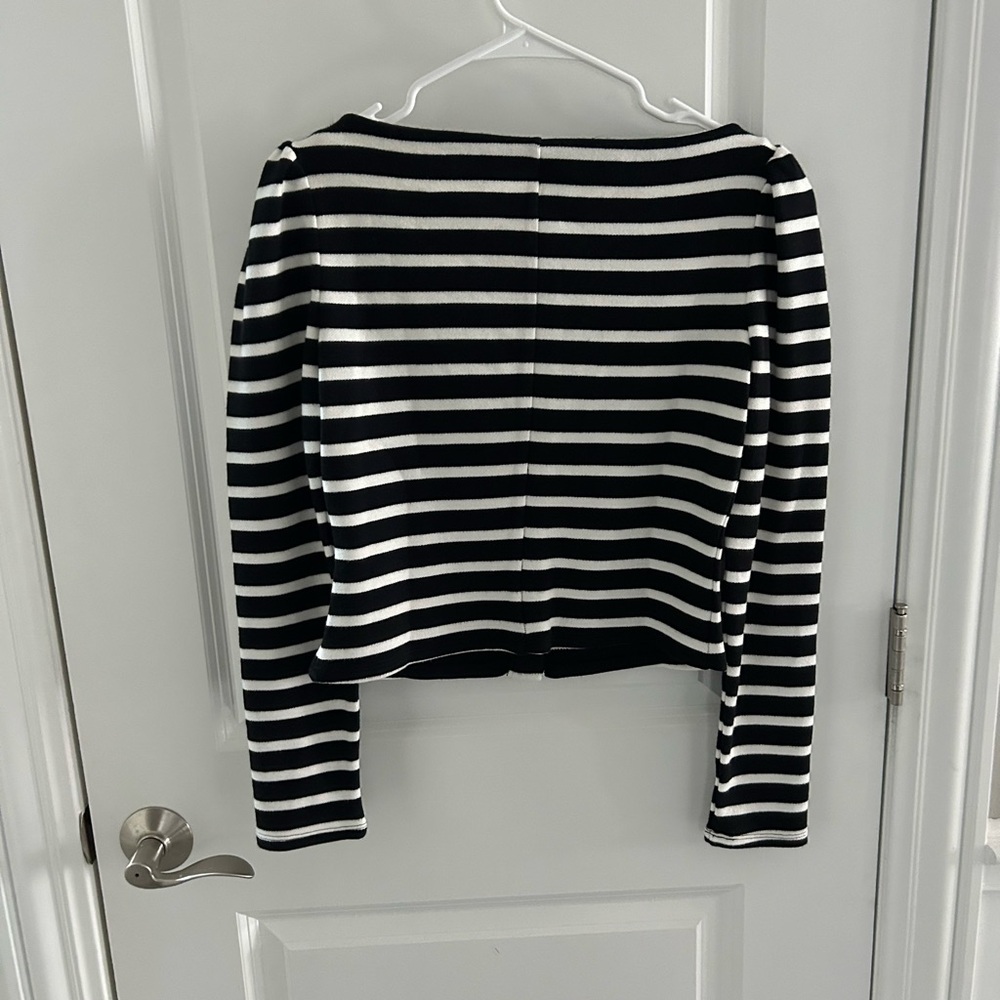 Reformation Lennox Stripe Crop Cardigan - Picture 5 of 5